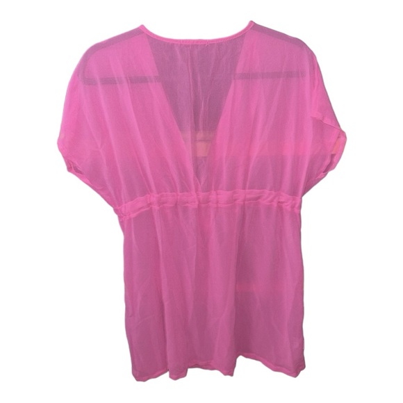 Swim Coverup, Hot Pink 19x33 - Picture 2 of 3